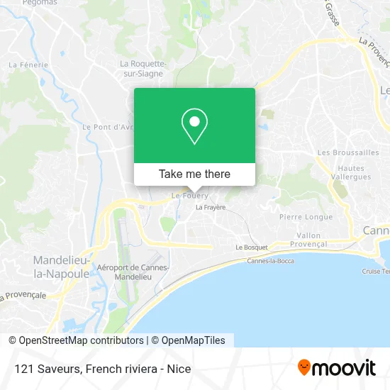 121 Saveurs map