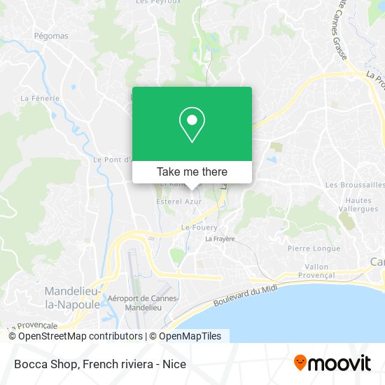 Bocca Shop map