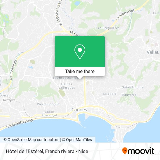 Hôtel de l'Estérel map