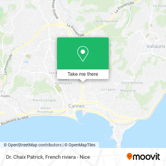 Mapa Dr. Chaix Patrick