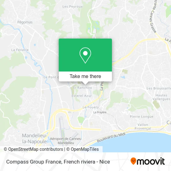 Compass Group France map