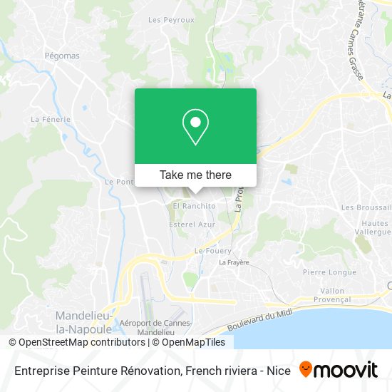 Entreprise Peinture Rénovation map