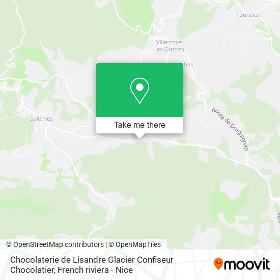 Chocolaterie de Lisandre Glacier Confiseur Chocolatier map