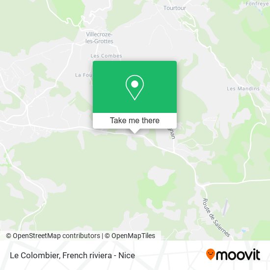 Le Colombier map