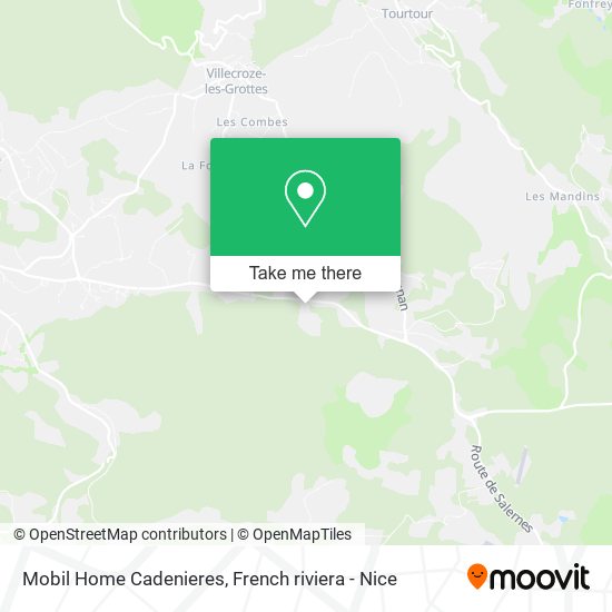 Mobil Home Cadenieres map