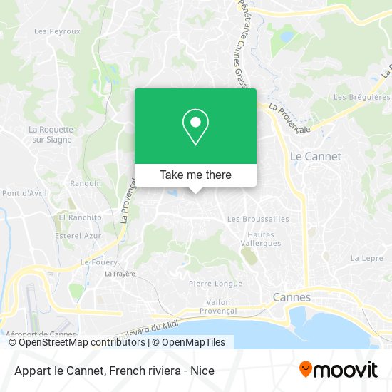 Appart le Cannet map