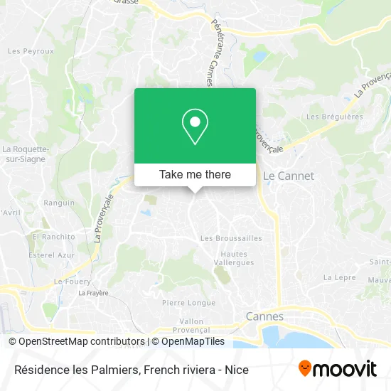 Résidence les Palmiers map