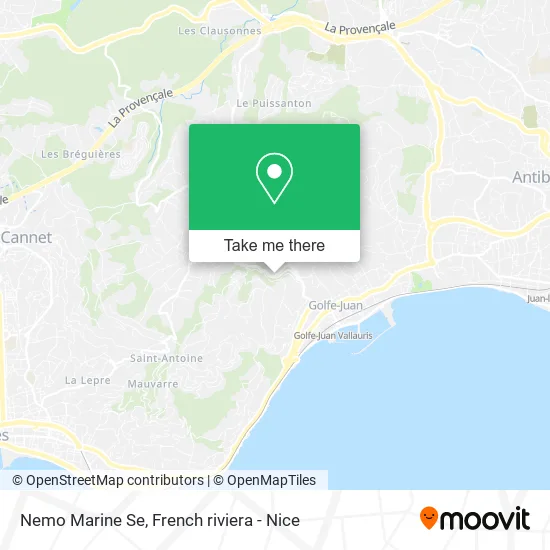 Nemo Marine Se map