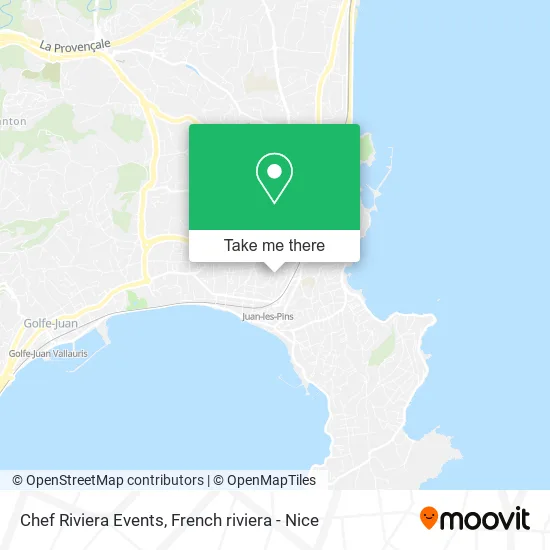 Chef Riviera Events map