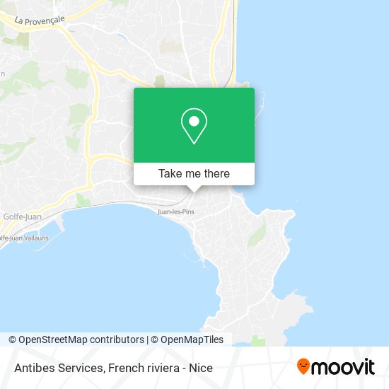 Antibes Services map