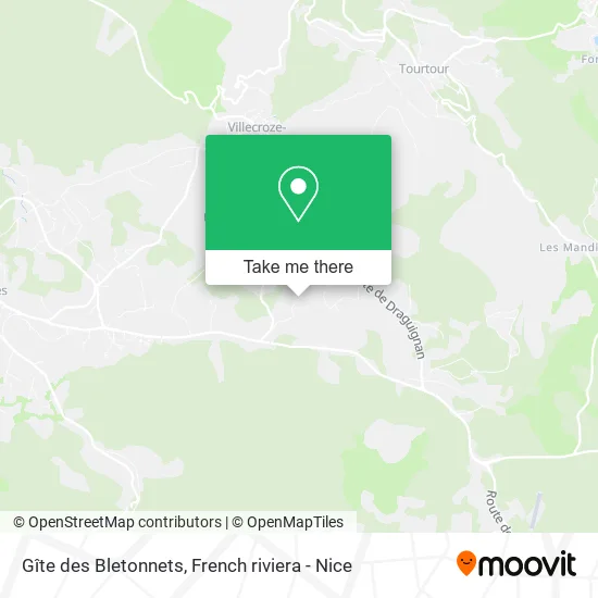 Gîte des Bletonnets map