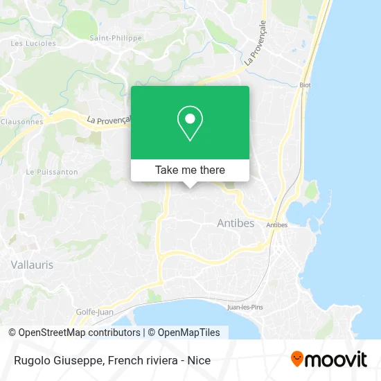 Mapa Rugolo Giuseppe