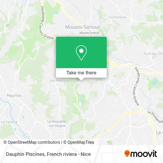 Dauphin Piscines map