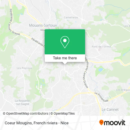 Coeur Mougins map