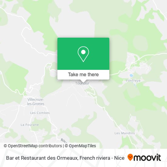 Mapa Bar et Restaurant des Ormeaux