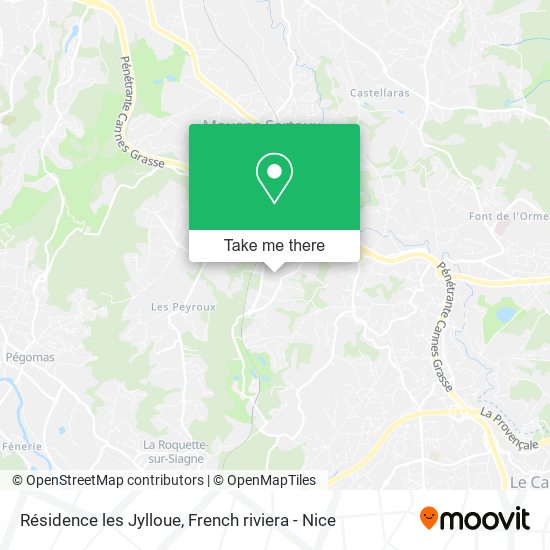 Résidence les Jylloue map