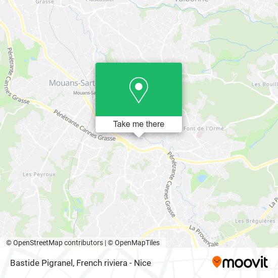 Bastide Pigranel map