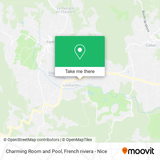 Charming Room and Pool map