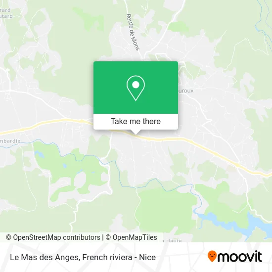 Le Mas des Anges map