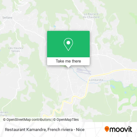 Restaurant Kamandre map