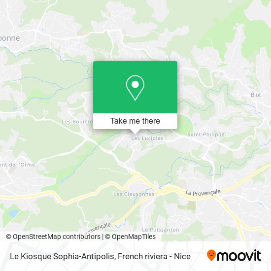 Le Kiosque Sophia-Antipolis map