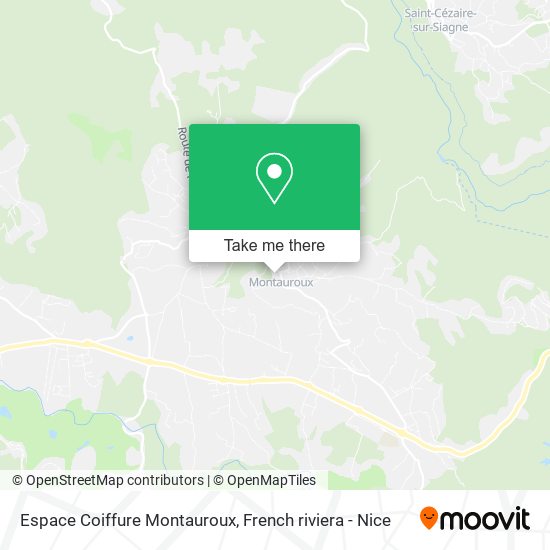 Espace Coiffure Montauroux map