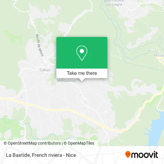 La Bastide map