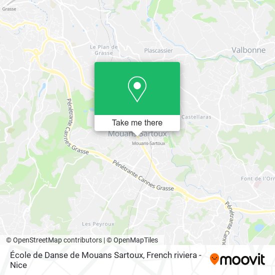 École de Danse de Mouans Sartoux map