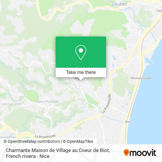 Charmante Maison de Village au Coeur de Biot map