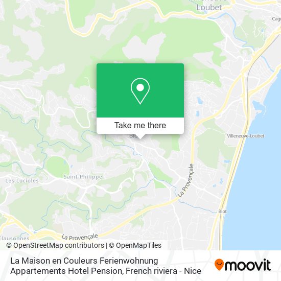 La Maison en Couleurs Ferienwohnung Appartements Hotel Pension map