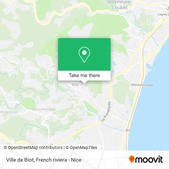 Ville de Biot map