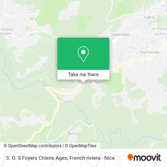 S. O. S Foyers Chiens Ages map