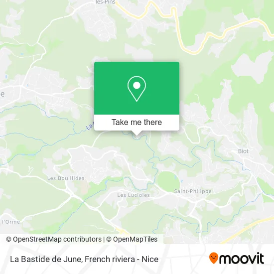 La Bastide de June map