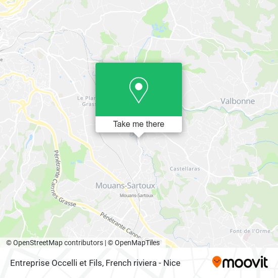 Entreprise Occelli et Fils map