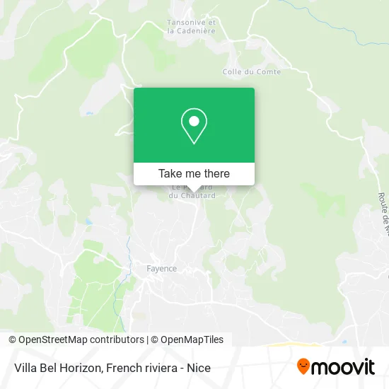 Villa Bel Horizon map