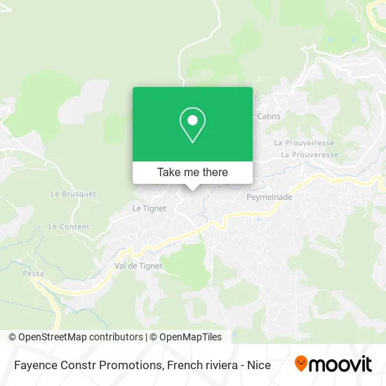Fayence Constr Promotions map