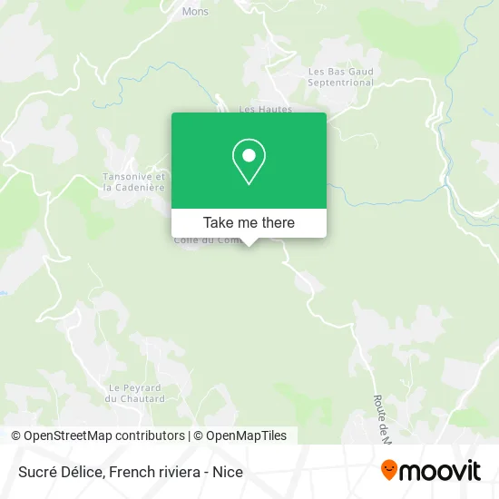 Sucré Délice map