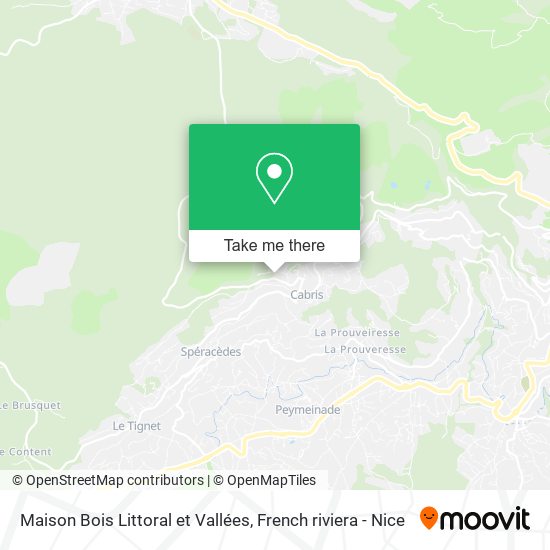 Mapa Maison Bois Littoral et Vallées