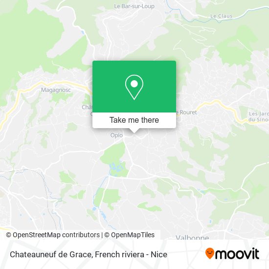 Chateauneuf de Grace map