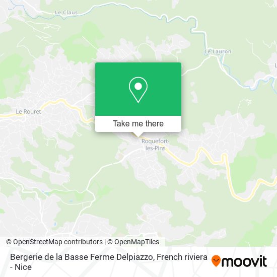 Bergerie de la Basse Ferme Delpiazzo map