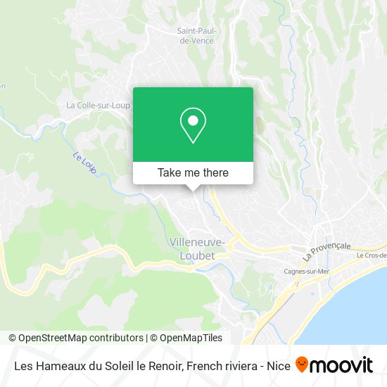Les Hameaux du Soleil le Renoir map