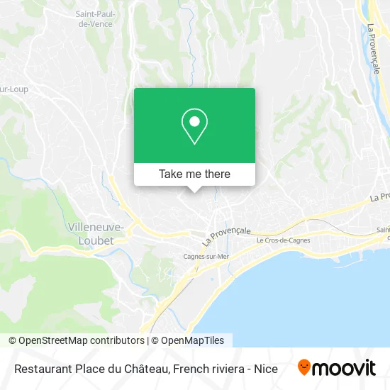 Restaurant Place du Château map