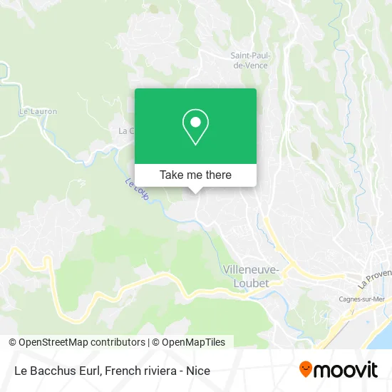 Le Bacchus Eurl map