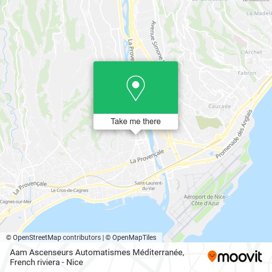 Aam Ascenseurs Automatismes Méditerranée map