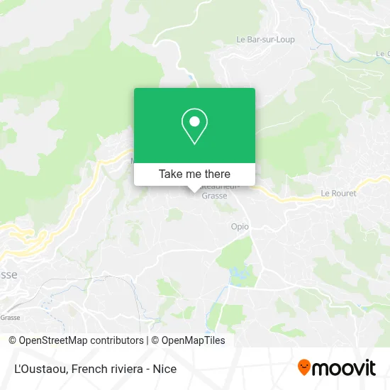 L'Oustaou map