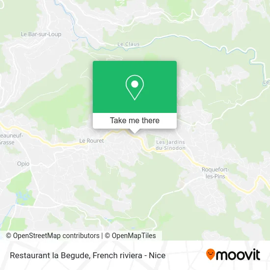 Restaurant la Begude map