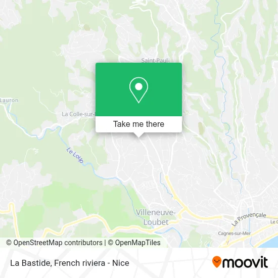 La Bastide map