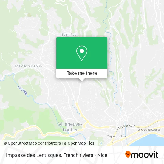 Impasse des Lentisques map