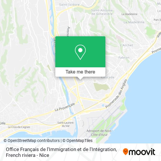 Office Français de l'Immigration et de l'Intégration map