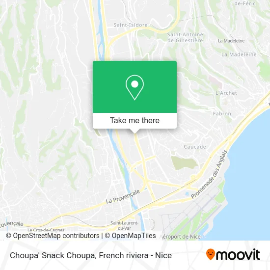Choupa' Snack Choupa map
